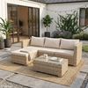 SVITA Loungeset QUEENS, (Set, 5-tlg, Garten-Lounge), verschiedene Stellmöglichkeiten, breite Armlehnen, inkl. Tisch Bild 2