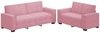 vidaXL 2-tlg. Sofagarnitur mit Kissen Rosa Samt 3324703 Bild 2