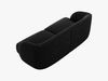 Micadoni 2-Sitzer Sofa Miley | Beinfarbe Black Plastic, Schwarz, Chenille Bild 3