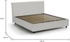 Dmora Doppelbett Africa, Bettkasten aus Öko-Leder, Öffnung vorne, geeignet für Matratzen 140 x 190 cm, 100 % Made in Italy, Weiß Bild 3