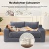 Odikalo 2-Sitzer Schlafsofa Schlafcouch mit Schlaffunktion, Cordbezug, mit Memory-Schaum – kein Aufbau erforderlich, 2-in-1-Funktion, Cordbezug – kompaktes Sofa für kleine Räume, Wohnungen, Homeoffice und Schlafzimmer Bild 3