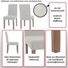 4er-Set Esszimmerstuhl Littau, Stuhl Küchenstuhl Hochlehner, Stoff/Textil Bouclé Holz ~ grau, naturfarbene Beine Bild 2
