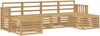 vidaXL Outdoor-Sofagarnitur 5 pcs Weiß 249 x 122,5 x 73 cm 3392264 Bild 2