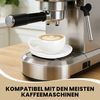 HOMELUX Espressotasse 12 Stück Kaffeetassen Set 120ml Mokkatassen Tassen Teetasse Weiß, 12-tlg, Keramik, Espresso Tasse für 6 Personen mit Untertassen Spülmaschinenfest Bild 3