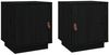 vidaXL Nachttische 2 Stk. Schwarz 40x34x45 cm Massivholz Kiefer 818284 Bild 2