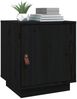 vidaXL Nachttische 2 Stk. Schwarz 40x34x45 cm Massivholz Kiefer 818284 Bild 4