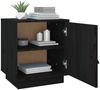 vidaXL Nachttische 2 Stk. Schwarz 40x34x45 cm Massivholz Kiefer 818284 Bild 5