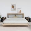 vidaXL Nachttische 2 Stk. Schwarz 40x34x45 cm Massivholz Kiefer 818284 Bild 3