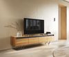 Designer-Lowboard Stonegrace 200 cm Eiche Natur Schiefer 4 Schübe V-Fuß Edelstahl Bild 1