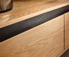 Designer-Lowboard Stonegrace 200 cm Eiche Natur Schiefer 4 Schübe V-Fuß Edelstahl Bild 5