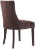 Esszimmerstuhl HILON - Samt Braun 55x58x92 cm Braun | Essstühle Esszimmerstühle Küchenstühle Wohnzimmerstühle Bild 4