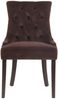Esszimmerstuhl HILON - Samt Braun 55x58x92 cm Braun | Essstühle Esszimmerstühle Küchenstühle Wohnzimmerstühle Bild 2