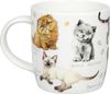 KÖNITZ 1172752866 Becher Natures Diversity - KATZEN 400 ml aus Bone China Porzellan / Artenvielfalt Bild 2