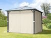 TOOLPORT Gartenpavillon 3x3 m Polycarbonat Dach ca. 6 mm - Hardtop Pavillon mit 4 Seitenteilen und Moskitonetzen in crème Bild 3