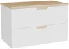 Vente-unique - AVORELI Waschbeckenmöbel Holz, Platte Weiß - B 46 cm x H 50 cm x L 80 cm Bild 3