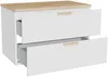 Vente-unique - AVORELI Waschbeckenmöbel Holz, Platte Weiß - B 46 cm x H 50 cm x L 80 cm Bild 4