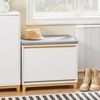 SoBuy FSR191-WN Schuhbank, MDF, Lackiert, Holzfarben, 60 x 55 x 34 cm Bild 2