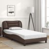 vidaXL Bettgestell ohne Matratze "Hvar" Braun 100x200 cm Kunstleder 3207983 Bild 1