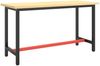 vidaXL Werkbankgestell Mattschwarz und Mattrot 140x50x79 cm Metall 151451 Bild 2
