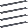 vidaXL Schwebendes Regal 4 pcs Anthrazit 100 x 9 x 2,5 cm Stahl 8003989 Bild 2