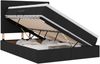 vidaXL Bett mit Stauraum und LED Schwarz 140 x 190 cm Polyester 3372353 Bild 2