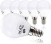 B.K.Licht - 5er Set LED Lampen mit warmweißer Lichtfarbe, E14 Fassung, 4,9 Watt, 470 Lumen, Glühbirnen, Leuchtmittel, LED Birnen, Globe, Glühlampen, Reflektor, Bulb, 4,5x8,1 cm, Weiß Bild 3