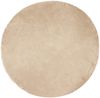vidaXL Teppich aus Kunstschaffell TAFALLA Beige Ø 160 cm Polyester 42021494 Bild 2
