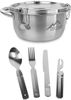 normani Geschirr-Set Camping Geschirrset Foodcontainer und Essbesteck (4-tlg), 1 Personen, Edelstahl, Camping Geschirr Essgeschirr Outdoor Besteck Kochgeschirr Bild 2