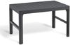 Allibert Polyrattan Balkon und Garten Lounge-Set "Chicago" mit höhenverstellbarem Tisch, graphit,2-Sitzer-Sofa, 2 Sessel und Tisch Bild 4