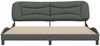 vidaXL Bettgestell ohne Matratze "Hvar" Dunkelgrau 200x200 cm Stoff 3207794 Bild 4