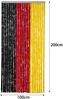 Moritz Flauschvorhang aus Chenille 100 x 200 cm schwarz-rot-gold Türvorhang als Fliegenschutz Insektenschutz für Camping Wohnwagen Bild 2
