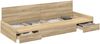 vidaXL Bettrahmen mit Kopfteil Sonoma-Eiche 90 x 190 cm Holzwerkstoff 3335247 Bild 2