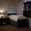 vidaXL Boxspringbett mit Matratze Dunkelbraun 90x200 cm Stoff 3289254 Bild 5