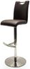 Barhocker >Amiens I< in Schwarz aus Edelstahl - 42x91x51cm (BxHxT) Bild 3