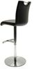 Barhocker >Amiens I< in Schwarz aus Edelstahl - 42x91x51cm (BxHxT) Bild 5