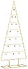 vidaXL Metall Weihnachtsbaum Gold 125 cm Pulverbeschichteter Stahl 42019165 Bild 3