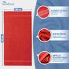 NatureMark Badetuch kuschelige, hochwertige Duschhandtücher, 100% Baumwolle (2-St), weiches Badetücher Set (2-St), Premium Qualität, Rot Bild 2