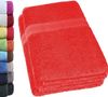 NatureMark Badetuch kuschelige, hochwertige Duschhandtücher, 100% Baumwolle (2-St), weiches Badetücher Set (2-St), Premium Qualität, Rot Bild 4