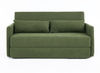 Schlafsofa 165x92/212x82/67 cm in Grün, Cordstoff, 2-in-1 Klappsofa mit 2 Kissen und Magazintaschen Bild 5