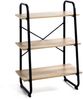 Ablageregal >23894< in schwarz-eiche - 60x93x36cm (BxHxT) Bild 5