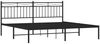 vidaXL Bettgestell mit Kopfteil, Metall, Schwarz, 183x213 cm Bild 4