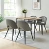 Esszimmerstuhl Karijoki 2er Set Samt Grau/Schwarz [en. casa] Bild 4