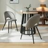 Esszimmerstuhl Karijoki 2er Set Samt Grau/Schwarz [en. casa] Bild 2