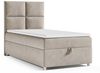 Best for Home Boxspringbett mit Bettkasten Trinity K2 Single Bonell-Matratze inkl. 7 cm Topper (Einzelbett, Hotelbett, Polsterbett gepolstertes Kopfteil, Jugendbett, Kinderbett versch. Größen, 70x200 80x200 90x200 100x200 cm), verschiedene Liefermöglic... Bild 4