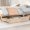 vidaXL Bettschubladen mit Rollen 2 Stk. 90x55x17 cm Massivholz Kiefer 850923 Bild 2