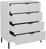 Kommode Erna 81x45x102 Kreidegrau matt Lack 14724-Q Bild 3