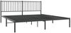 vidaXL Bettgestell mit Kopfteil Metall Schwarz 183x213 cm 350869 Bild 3