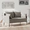 CLP Couch 2-Sitzer Ziden mit bequemen Kissen bis 300 kg belastbar,taupe Bild 2