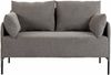 CLP Couch 2-Sitzer Ziden mit bequemen Kissen bis 300 kg belastbar,taupe Bild 4