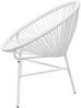 vidaXL Garten-Mondstuhl Poly Rattan Weiß 42072 Bild 3